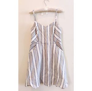 Market & Spruce Linen Scallop Pocket Dress NWT